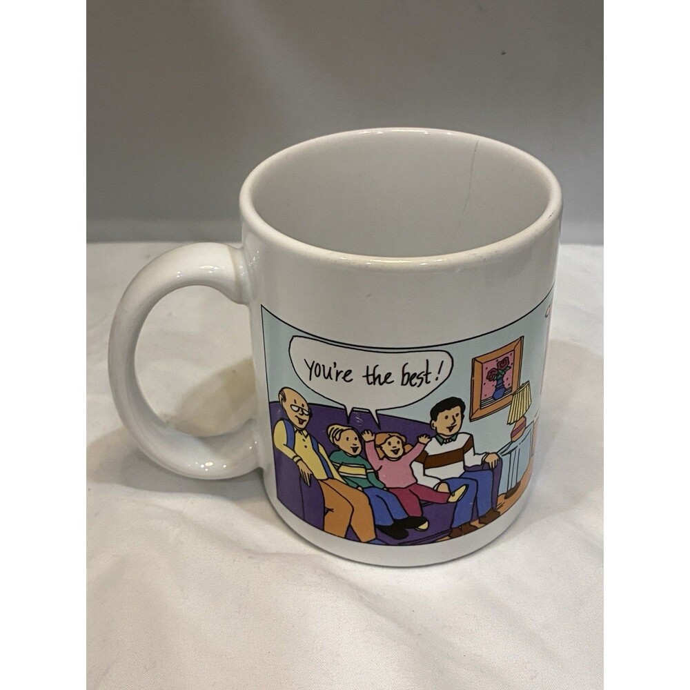Chipped * Avon Mother's Day Coffee Mug, Printed Decorated "You're the Best!"